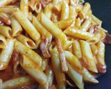 A picture of step 6 of Macaroni with Chorizo and Bacon.