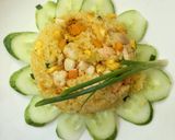 Hình bước làm 6 của món Cơm rang hải sản