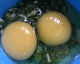A picture of step 2 of Green Garlic Classic Omelette.