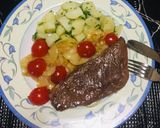 Foto del paso 4 de la receta: Picanha Encebollada con Ensalada de papas!