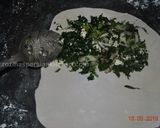 A picture of step 8 of Stuffed Flat Naan Bread (Kelane/Bolani)نان کلانه.