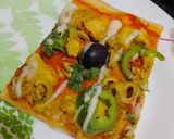 صورة لخطوة 6 من وصفة بيتزا الشاورما بصلصة الطماطم 🍅🍕