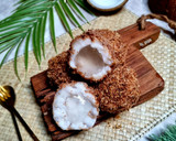Foto langkah ke 5 dari resep Bola air kelapa isian mochi.