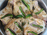 Pollo al horno con berenjenas