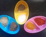 A picture of step 2 of Kaddu paratha(pumpkin).