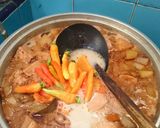 Foto langkah ke 4 dari resep Brongkos pepaya muda.