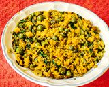 A picture of step 4 of Sundaikkai paruppu usili.