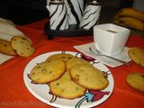 Galletas de plátano y pepitas de chocolate