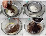 Foto langkah ke 5 dari resep Pie Brownies Mini Shiny Crust | Kulit Renyah Tanpa Telur.