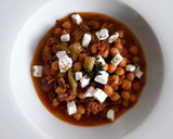 Foto del paso 16 de la receta: Garbanzos con costillas y pimiento asado con queso Feta