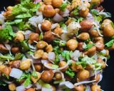 A picture of step 1 of Sprouted chana salad.