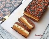 Foto langkah ke 11 dari resep Cake Kukus Cokelat Moka Batik.