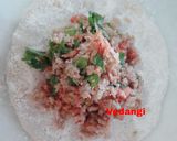 A picture of step 2 of Soya Paratha.