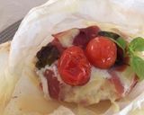 Pas rețetă Pui Caprese în hârtie de pergament 5 fotografie