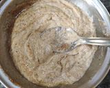A picture of step 2 of Urad dal puri.