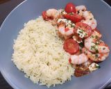 Une image de l'étape 6 de Crevettes aux tomates et feta.