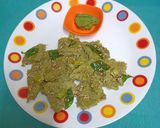 A picture of step 7 of Moong Bean Dhokla.