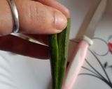 A picture of step 2 of Bhindi curry.