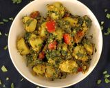 A picture of step 4 of Aloo methi ki sabji.