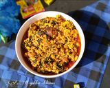 A picture of step 6 of Fried Egusi soup.