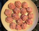 A picture of step 2 of Parmesan Meatball Bake.