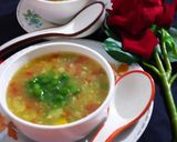 A picture of step 3 of Vegetarian Corn Soup.