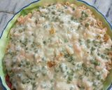 A picture of step 6 of Cheesy Pasta in white sauce.