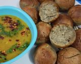 A picture of step 5 of Shortcut Mixed Dal and Bajra Bati.