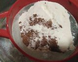 Foto langkah ke 2 dari resep Bolu kukus coklat mekar tanpa telur tanpa mixer.