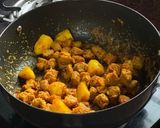 A picture of step 4 of Soya Biryani.