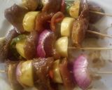 A picture of step 4 of Potato beef kebab.