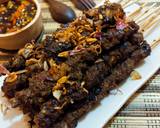 Sate Meranggi daging kambing dengan teflon empuk terasa rempah langkah memasak 4 foto