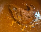 A picture of step 5 of Ghanaian fish stew.