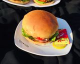 A picture of step 17 of Shredded chicken burger.