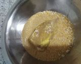 A picture of step 9 of Chicken Al kiev.
