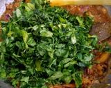 A picture of step 7 of Achari Methi kadu.