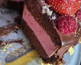 Une image de l'étape 7 de Gâteau coeur saint Valentin coeur mousse framboises.