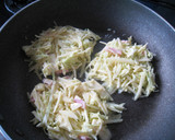 A picture of step 2 of Cheesy Baked Potatoes and Cabbage.