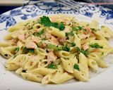 Foto del paso 9 de la receta: Pasta con salmón (penne al salmone)