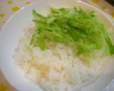 A picture of step 8 of Teriyaki Chicken Rice Bowl with Plenty of Tartar Sauce.