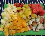Hình bước làm 2 của món Salad trái cây