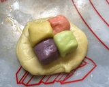 彩虹蛋黃酥（レインボームンケーキ）的食譜步驟4照片