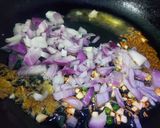 A picture of step 2 of Masala Mac and Cheese.