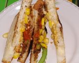 A picture of step 4 of Corn cheese sandwich.