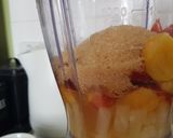 A picture of step 2 of Pineapple, orange and nectarines refreshment.