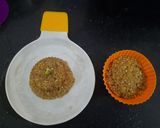 A picture of step 4 of Walnut halwa.
