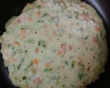 A picture of step 2 of Veggie Pancake.