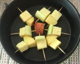 A picture of step 1 of Cheesy Sticks: Fruits & Veggies.