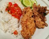 Foto langkah ke 6 dari resep Ayam Geprek Crispy | Fillet Ayam Crispy Sambal Geprek.