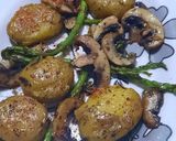 Foto del paso 9 de la receta: Papines, hongos y espárragos a la manteca